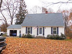 small cape house with garage